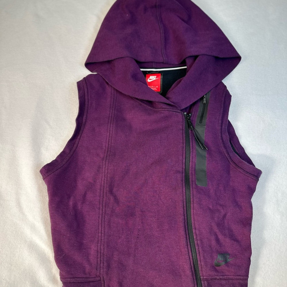 Nike Dark Purple Sleeveless Hoodie Womens Size S